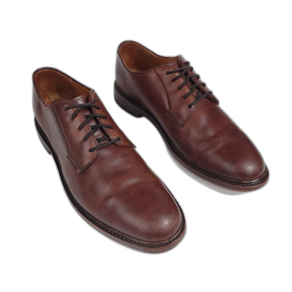 FRYE Leather Lace Up Oxford Antiquated Burnish Brown Old Money Shoes Men's 10.5